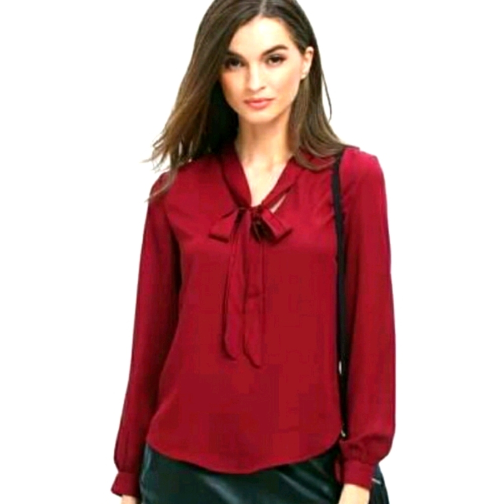 Zara Polka Bottom Wine Top